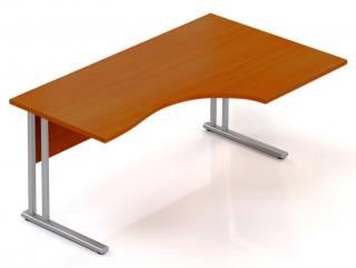 Kancelářský stůl Visio K 160x70/100 cm pravý  + doprava ZDARMA Barva: Třešeň
