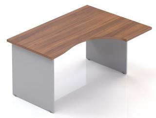 Kancelářský stůl Visio LUX 136x70/100 cm pravý  + doprava ZDARMA Barva: Ořech