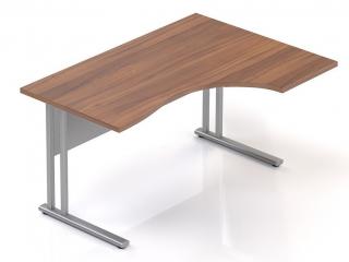 Kancelářský stůl Visio LUX K 136x70/100 cm pravý  + doprava ZDARMA Barva: Ořech