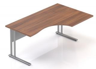 Kancelářský stůl Visio LUX K 160x70/100 cm pravý  + doprava ZDARMA Barva: Ořech