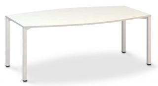 Konferenční stůl Pro Office 80/110x200x74,2 cm Barva: Bílá