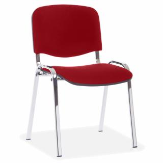 Konferenční židle Viva Chrom-červená  + doprava ZDARMA