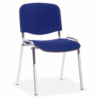 Konferenční židle Viva Chrom-modrá  + doprava ZDARMA