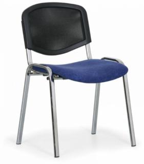 Konferenční židle Viva Mesh Chrom-modrá