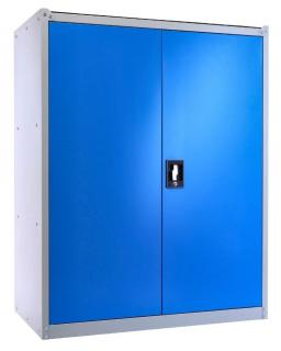 Kovová skříň na nářadí 92 x 50 x 117 cm, cylindrický zámek - modrá  + doprava ZDARMA