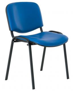 Kožená konferenční židle ISO - modrá