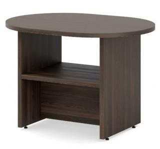 Oválný konferenční stůl Impress 80x60 cm Barva: Tmavý jasan