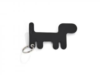 Kožená klíčenka pes MiaCara Chiave Barva: Černá - 10,7 x 6 cm