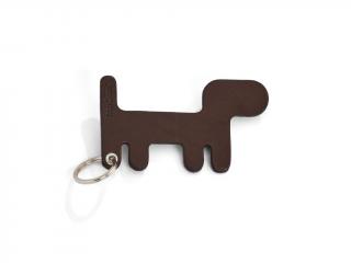 Kožená klíčenka pes MiaCara Chiave Barva: Hnědá - 10,7 x 6 cm