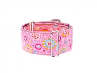 Obojek pro psa Grace Emily Funny růžový Délka obojku: M - 32 - 42 cm, Provedení: Černá plastová spona, Šířka obojku: 2,5 cm