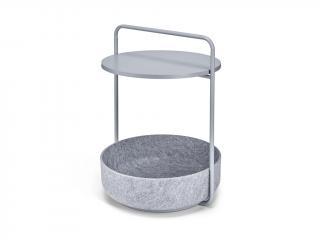 Odkládací stolek MiaCara Tavolino šedý 62 x 50 cm