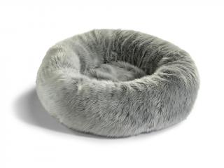 Pelíšek pro kočky MiaCara Lana stříbrný 55 x 17 cm