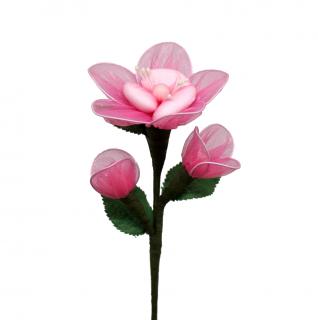 Květina se závojem a poupátky Rametto Sposa - AVOLA Barva: Jahodově růžová T16