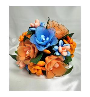 Kytice XXL Bouquet Paradiso - Oranžovo-modrá