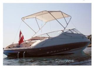 Bimini Sunworld-III - sluneční stříška na lodě a čluny 160-180/160/110 cm - bílá