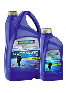 Motorový olej Ravenol 25W-40 Outboard 1L 4T