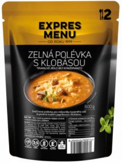 ZELNÁ POLÉVKA S KLOBÁSOU