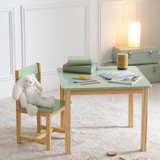 Dětský dřevěný stolek CLASIC - zelený