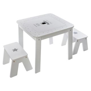 Dětský stolek s tabulí a 2 židličkami