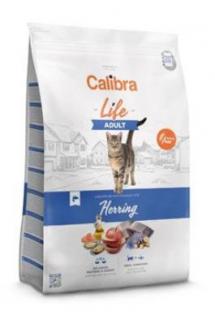 Calibra Cat Life Adult Herring 6kg (Kompletní superprémiové suché krmivo pro dospělé kočky. Sleď, kuřecí a losos bez pšenice, vysoký obsah masa, a to včetně čerstvého sledě pro výraznou chutnost.)