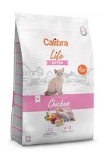 Calibra Cat Life Kitten Chicken 6kg (Kompletní superprémiové suché krmivo pro koťata do 12 měsíců, březí a kojící kočky. Kuřecí bez pšenice s vysokým obsahem masa, a to včetně čerstvého pro výraznou chutnost granulí.)