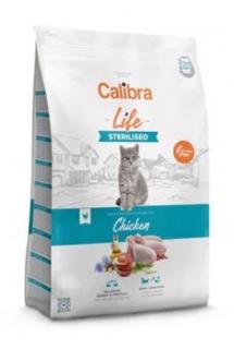 Calibra Cat Life Sterilised Chicken 6kg (Kompletní superprémiové suché krmivo pro dospělé, kastrované a sterilizované kočky. Kuřecí bez pšenice s vysokým obsahem masa, a to včetně čerstvého masa pro výraznou chutnost granulí)