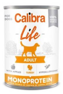 Calibra Dog Life  konz.Adult Turkey with apples 400g