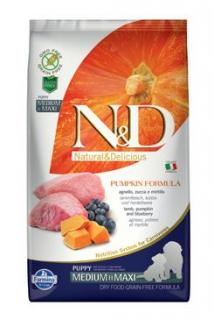 N&amp;D GF Pumpkin DOG Puppy M/L Lamb &amp; Blueberry 2,5kg