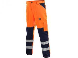 Kalhoty CXS NORWICH, výstražné, pánské, oranžovo-modré Velikost: 48