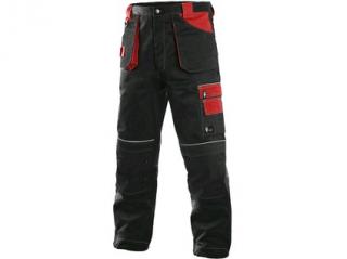 Kalhoty do pasu CXS ORION TEODOR, zimní, pánské, černo-červené Velikost: 48-50