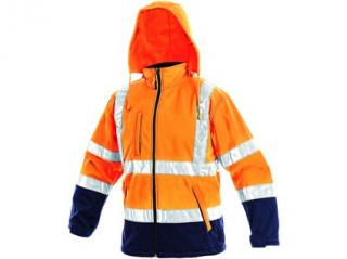 Pánská reflexní bunda DERBY, oranžovo-modrá Velikost: M