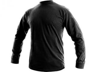 Pánské tričko s dlouhým rukávem PETR, černé Velikost: XL