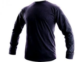 Pánské tričko s dlouhým rukávem PETR, tmavě modré Velikost: XXXL