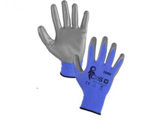 Povrstvené rukavice CERRO, modro-šedé Velikost: 8