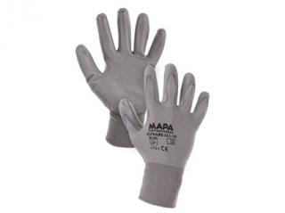 Povrstvené rukavice MAPA ULTRANE, šedé Velikost: 10