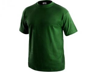 Tričko CXS DANIEL, krátký rukáv, lahvově zelená Velikost: XXL
