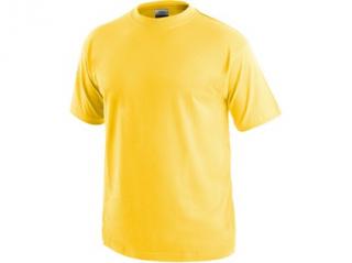 Tričko CXS DANIEL, krátký rukáv, žluté Velikost: XXL