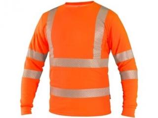 TRIČKO CXS OLDHAM, DLOUHÝ RUKÁV, VÝSTRAŽNÉ, PÁNSKÉ, ORANŽOVÉ Velikost: XL