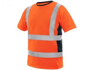 Tričko EXETER, výstražné, pánské, oranžové Velikost: XL