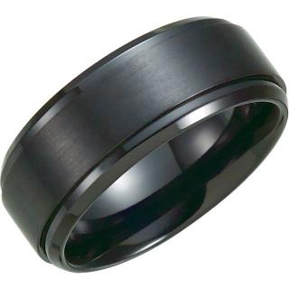 Salaba Černý titanový prsten JOHN T1021 62mm MATERIÁL: TITAN, ŠÍŘE PRSTENU: 9 mm