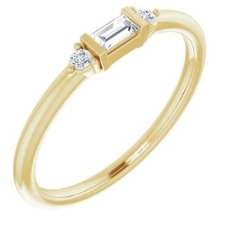 Salaba Diamantový prsten TRIO 124011 54mm MATERIÁL: ŽLUTÉ ZLATO 14 kt (585/1000)