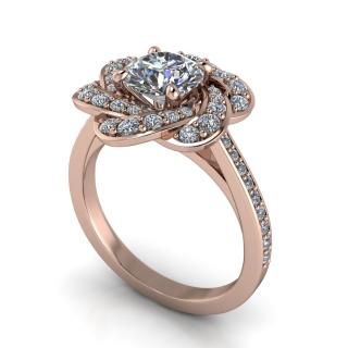 Salaba Diamantový rodinný šperk 122116 54 mm MATERIÁL: RŮŽOVÉ ZLATO 14 kt (585/1000), VELIKOST CENTRÁLNÍHO KAMENE: LAB-GROWN DIAMANT 0,25ct  (⌀ 4,10…