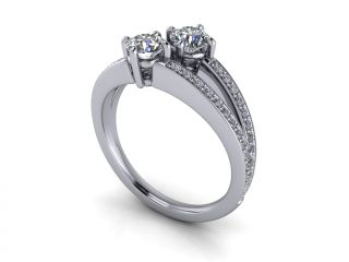 Salaba Diamantový zásnubní prsten DIANA 122934 54mm MATERIÁL: PLATINA (950/1000), VELIKOST CENTRÁLNÍHO KAMENE: LAB-GROWN DIAMANT 0,30ct  (⌀ 4,40 mm)