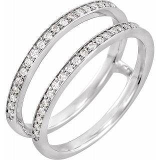 Salaba Dvojitý diamantový prsten 124615 54mm MATERIÁL: RŮŽOVÉ ZLATO 14 kt (585/1000)