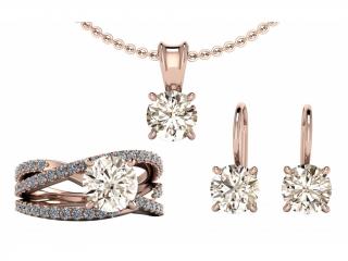 Salaba Luxusní šperky JASMINE s diamanty Light Brown MATERIÁL: BÍLÉ ZLATO 14 kt (585/1000), ŠPERK: PRSTEN