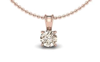 Salaba Luxusní šperky JASMINE s diamanty Light Brown MATERIÁL: RŮŽOVÉ ZLATO 14 kt (585/1000), ŠPERK: PŘÍVĚS