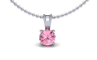 Salaba Luxusní šperky JASMINE s topazy Baby Pink MATERIÁL: BÍLÉ ZLATO 14 kt (585/1000), ŠPERK: PŘÍVĚS