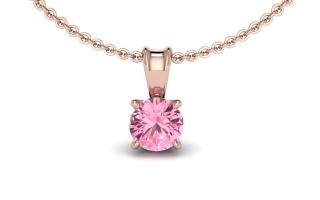 Salaba Luxusní šperky JASMINE s topazy Baby Pink MATERIÁL: RŮŽOVÉ ZLATO 14 kt (585/1000), ŠPERK: PŘÍVĚS