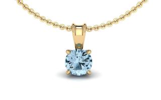 Salaba Luxusní šperky JASMINE s topazy Ice Blue MATERIÁL: ŽLUTÉ ZLATO 14 kt (585/1000), ŠPERK: PŘÍVĚS