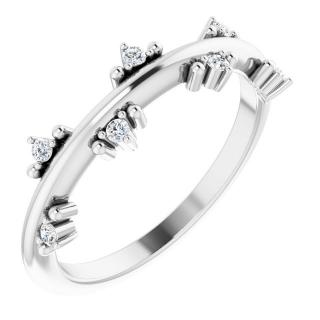 Salaba Netradiční diamantový prsten 124426 54mm MATERIÁL: BÍLÉ ZLATO 14 kt (585/1000)